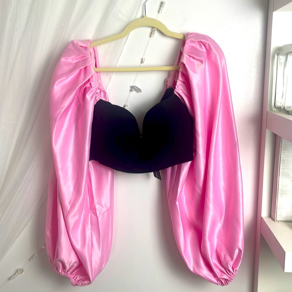 Fashion nova Carmelita corsette top black/pink - Picture 2 of 3